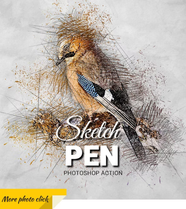 Pen Sketch Photoshop Action